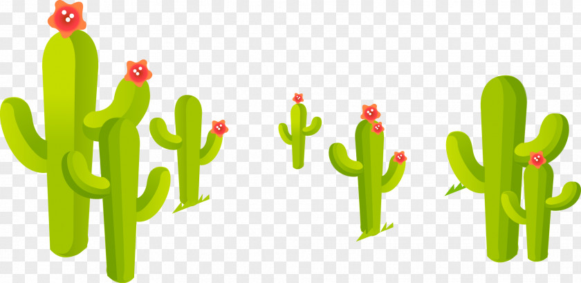 Fresh Cactus Train Cactaceae Cartoon PNG