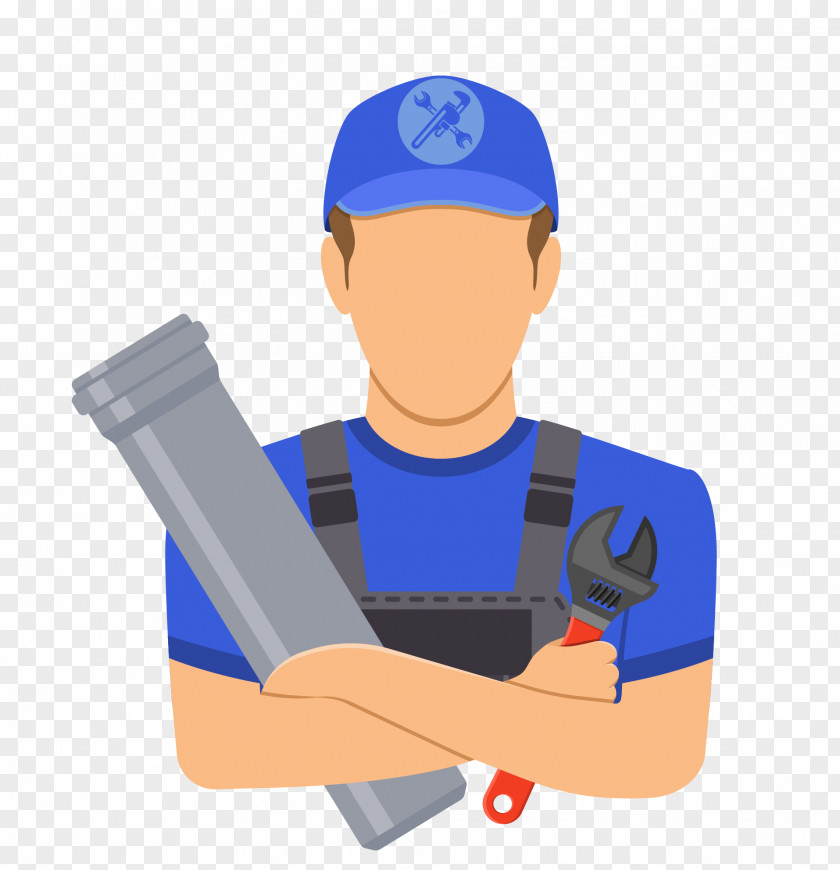 Vector Illustration Blue Business People Plumbing Stock Photography PNG