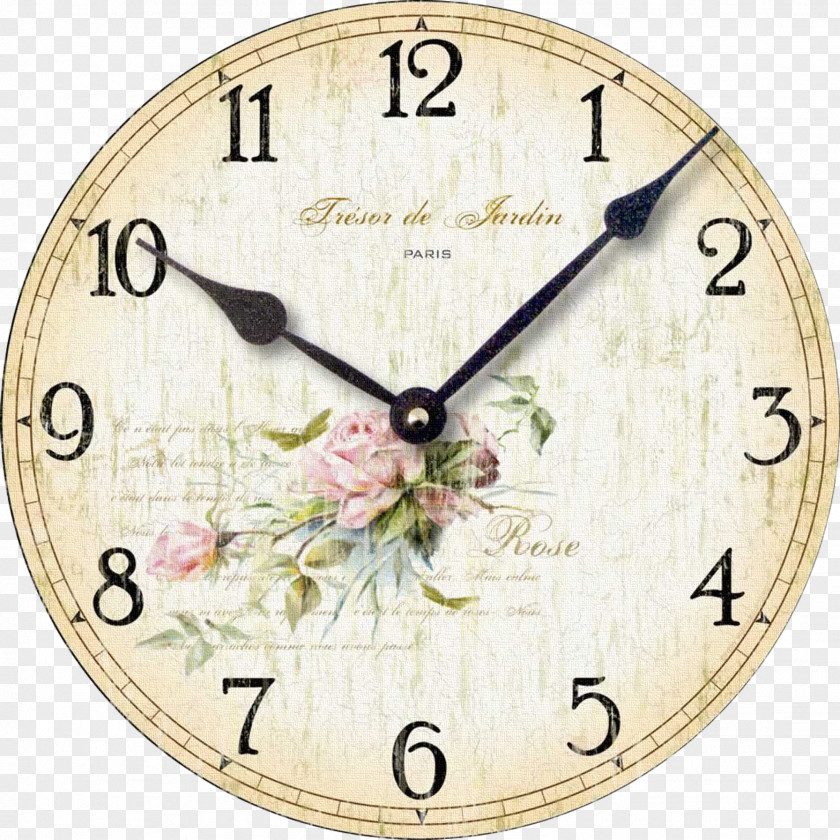 Clock Face Shabby Chic Wall Decorative Arts PNG