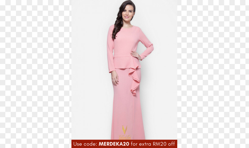 Dress Gown Robe Baju Kurung Maxi PNG