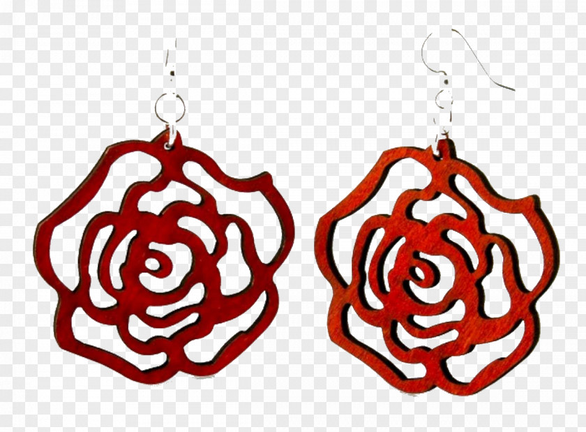 Dying Rose Earring Body Jewellery Filigree Paper Clip PNG