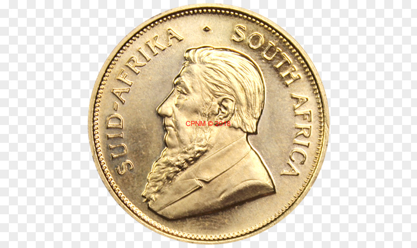 Gold Coin Krugerrand Silver PNG