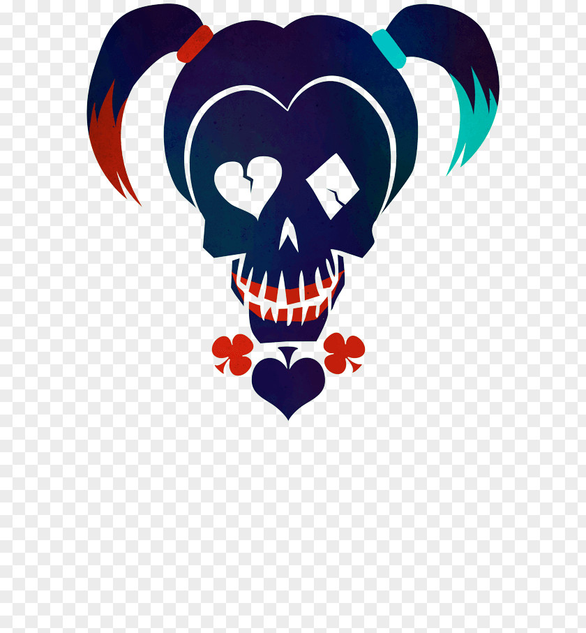 Skull Mockup Harley Quinn Batman Joker Deadshot Suicide Squad PNG