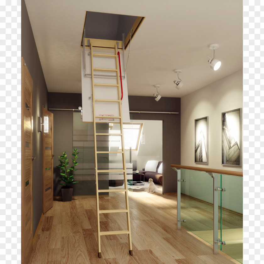 Stairs Window Attic Ladder Loft PNG