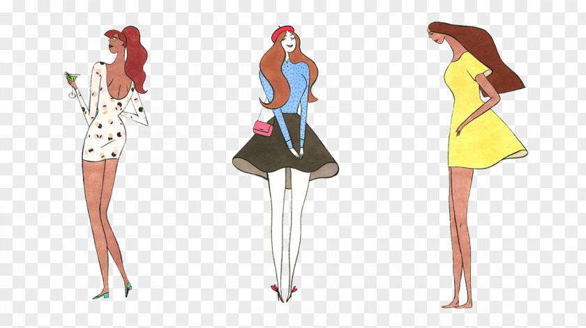 Women Painted Designs Emmanuelle Lancu4e48me Fashion Illustration PNG