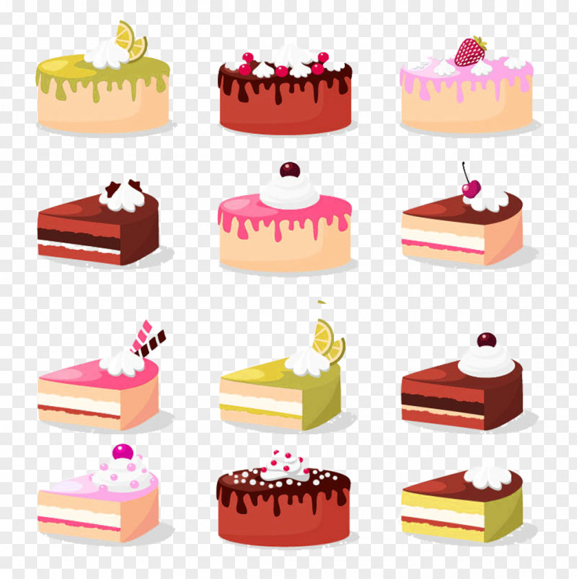 Lemon Cake Picture Material Ice Cream Cupcake Birthday Chocolate Pies And Cakes PNG