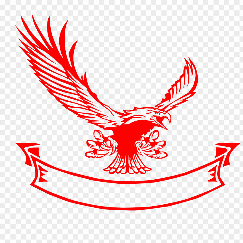 Red Eagle Hawk Clip Art PNG