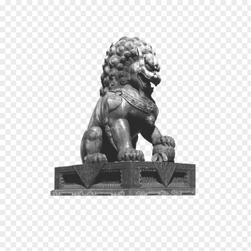 Stone Lion Tang County Sculpture Statue Business PNG