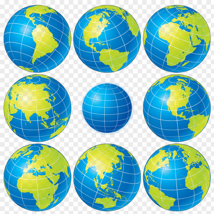 Globe World Map Vector Graphics Stock Illustration PNG