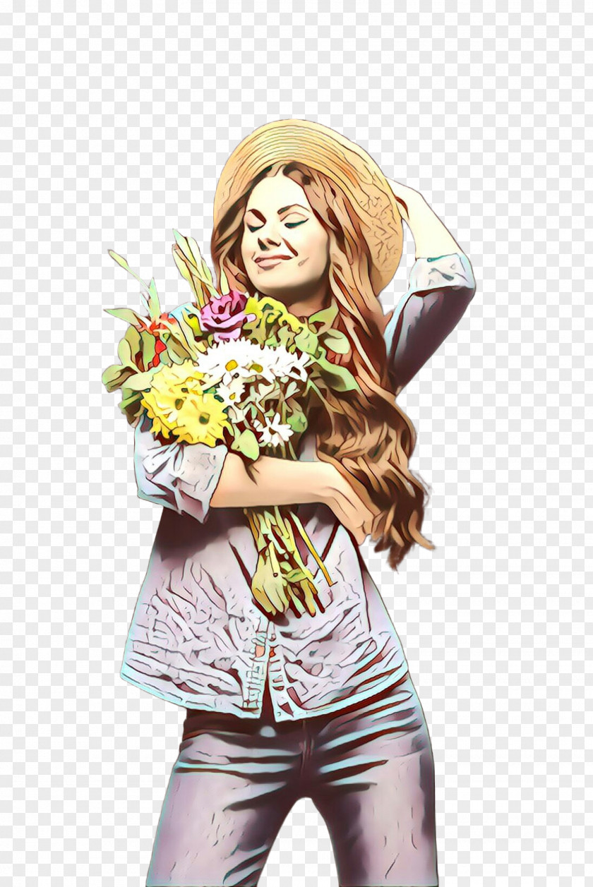 Style Drawing Yellow Bouquet Plant Flower Smile PNG