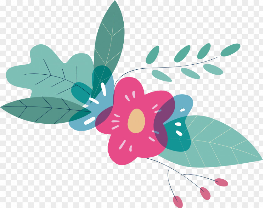 Cartoon Bouquet Vector Flower Bud PNG