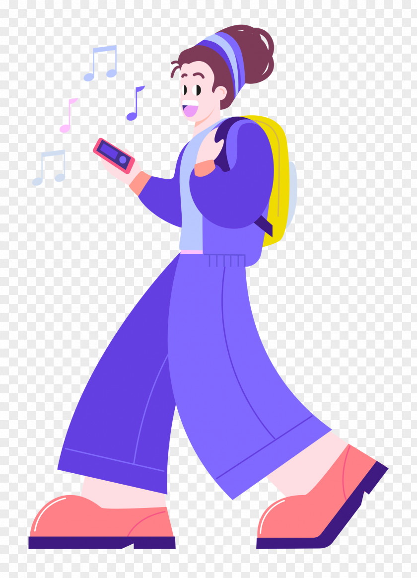 Listening Music PNG