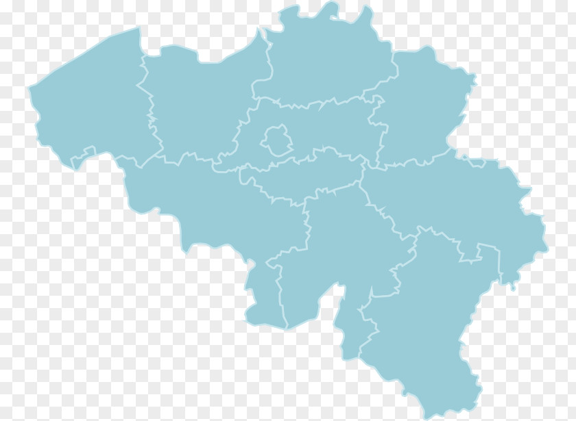 Map Belgium Linguistic Vector PNG