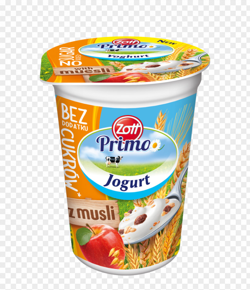 Milk Yoghurt Muesli Vegetarian Cuisine Zott PNG