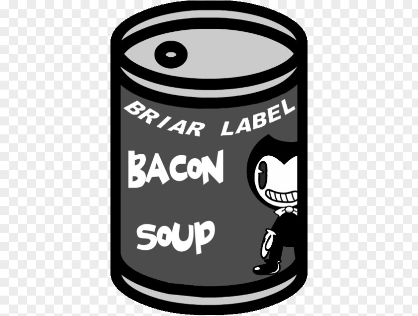 Bacon Soup Bendy Logo Brand Black PNG