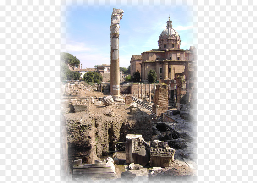 Colosseo Roma Roman Forum Ruins Archaeological Site Middle Ages Monument PNG