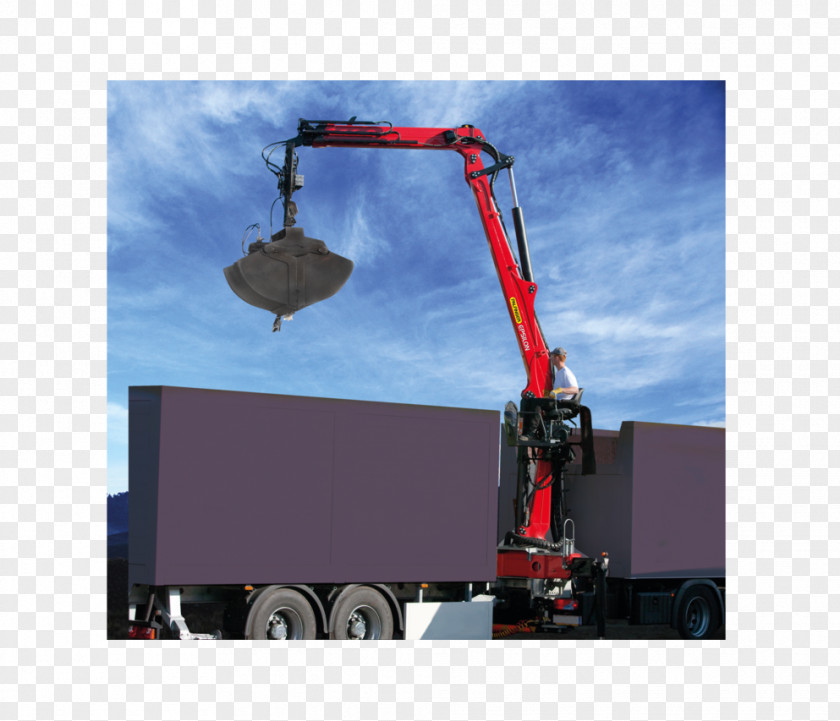 Crane Palfinger Machine Recycling Dump Truck PNG