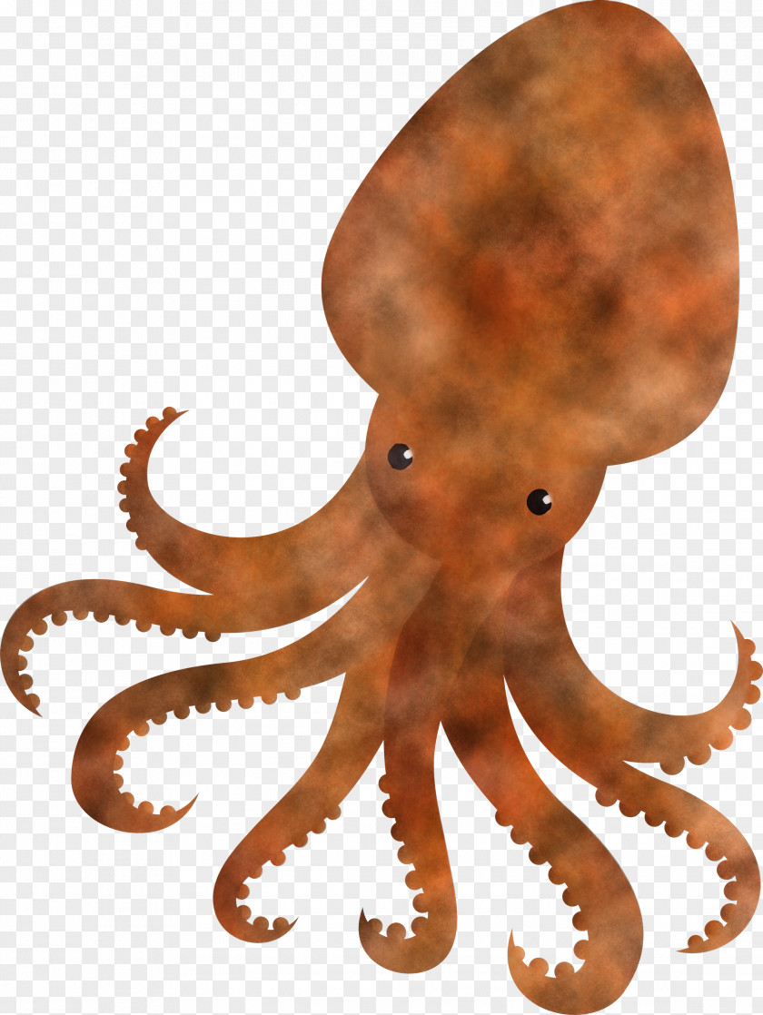 Octopus Giant Pacific Squid Animal Figure PNG