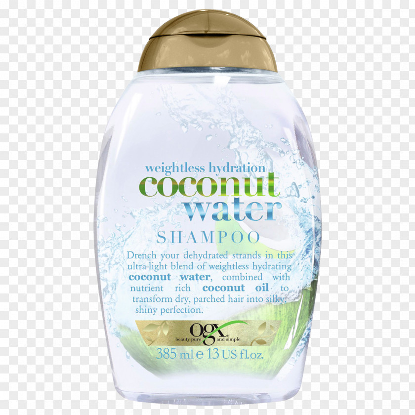 Shampoo OGX Weightless Hydration Coconut Water Nourishing Milk PNG