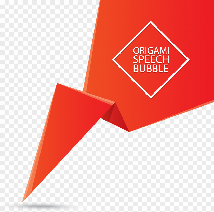 Speech Bubble Red Creative Vector Accordion Effect Logo Balloon PNG