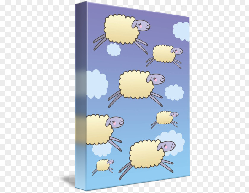 Counting Sheep Gallery Wrap Cartoon Ukrainian Army Day Canvas PNG