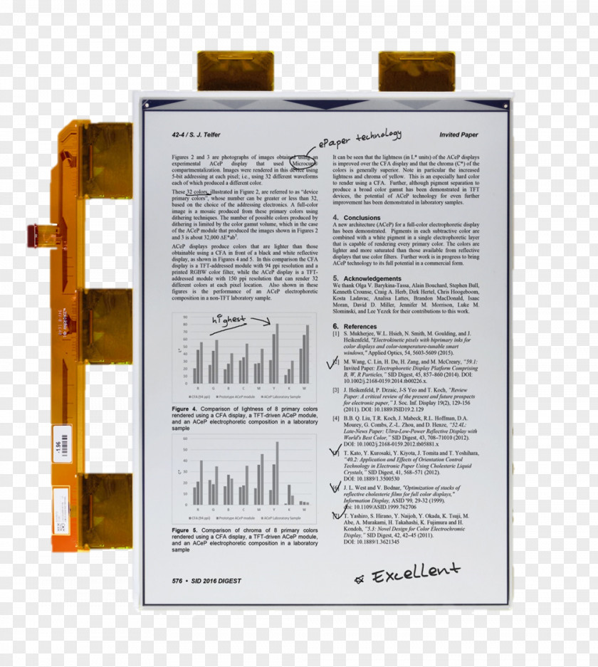 Power Display Electronic Paper E Ink Device Monochrome PNG