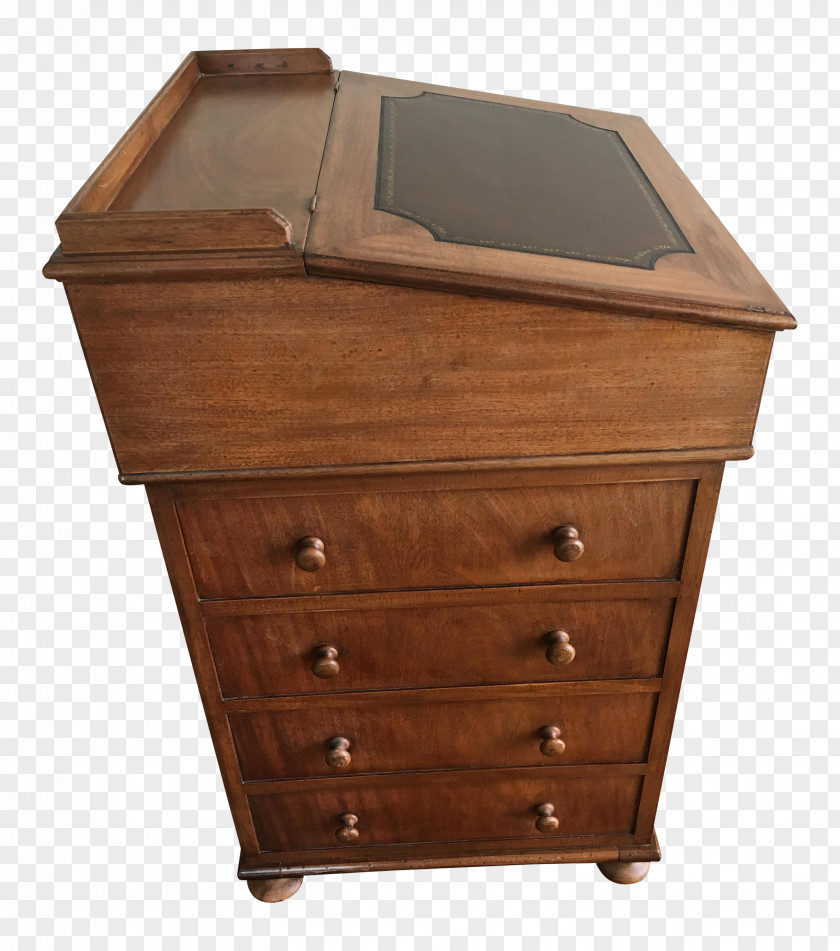 Table Davenport Desk Drawer Writing PNG