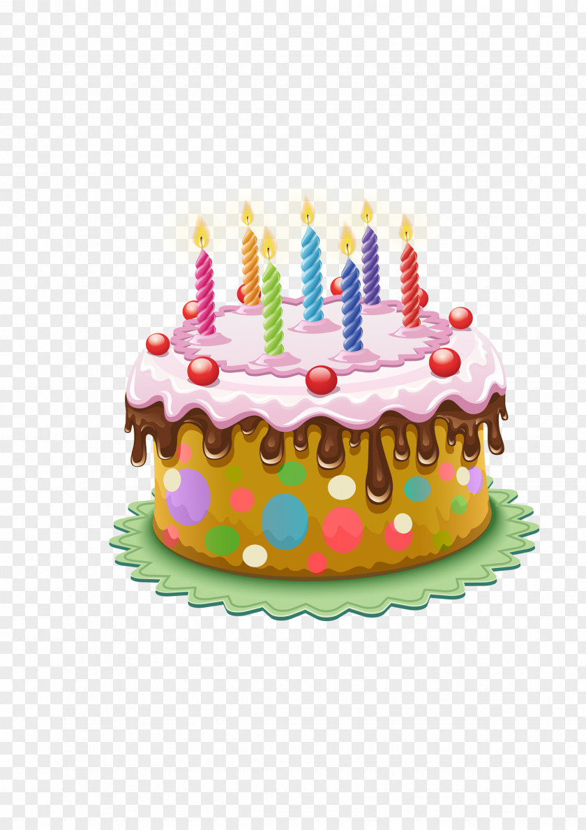 Cartoon Cake Birthday Tart Cream Cupcake Clip Art PNG