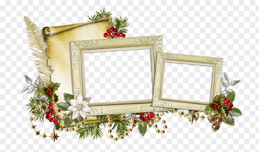 CLUSTER FRAME Christmas Picture Frames Clip Art PNG