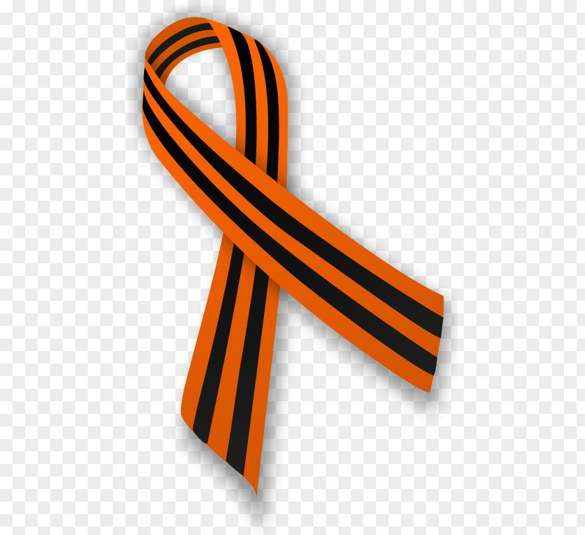 Commemorate The Victory Of War Ribbon Saint George Orange Awareness Black PNG