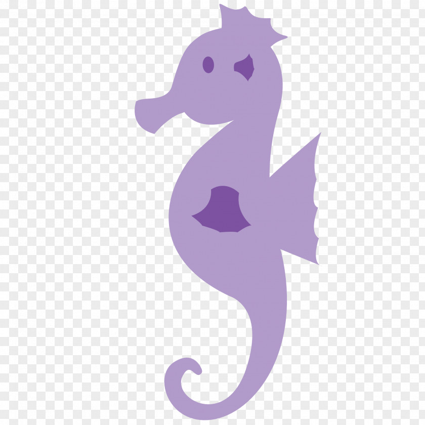 Seahorse Purple Clip Art PNG