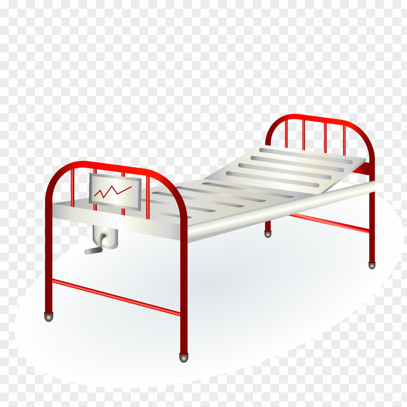 Medical Bed Vector Frame Icon PNG
