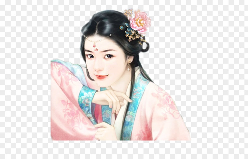 Emoji Geisha Sticker Woman 橙光游戏 PNG