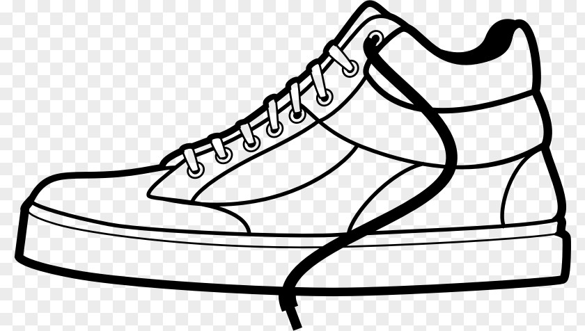 M Sneakers Cross-training Clip Art Shoe Black & White PNG