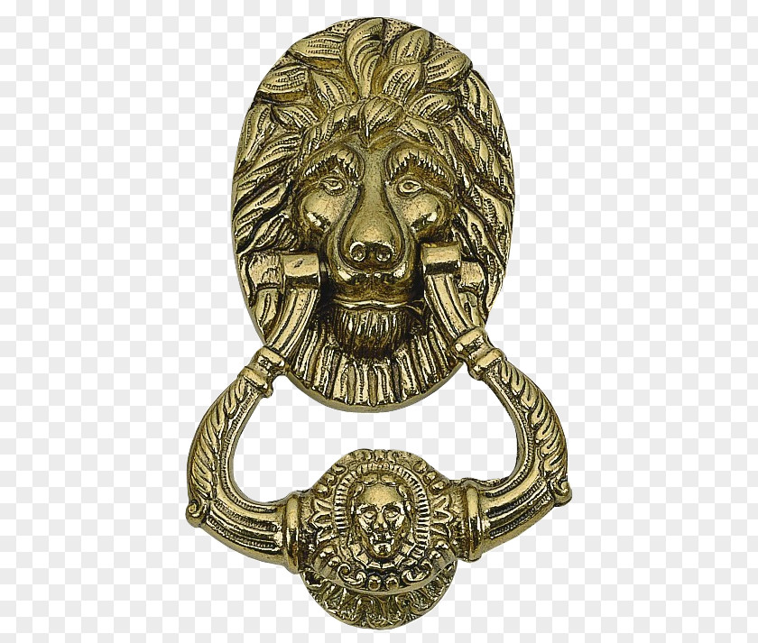 Door Knocker Lion Knockers Brass Bronze PNG