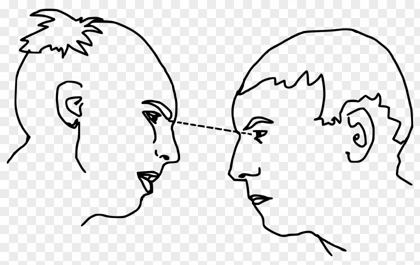 Eye Staring Contest Contact Body Language PNG