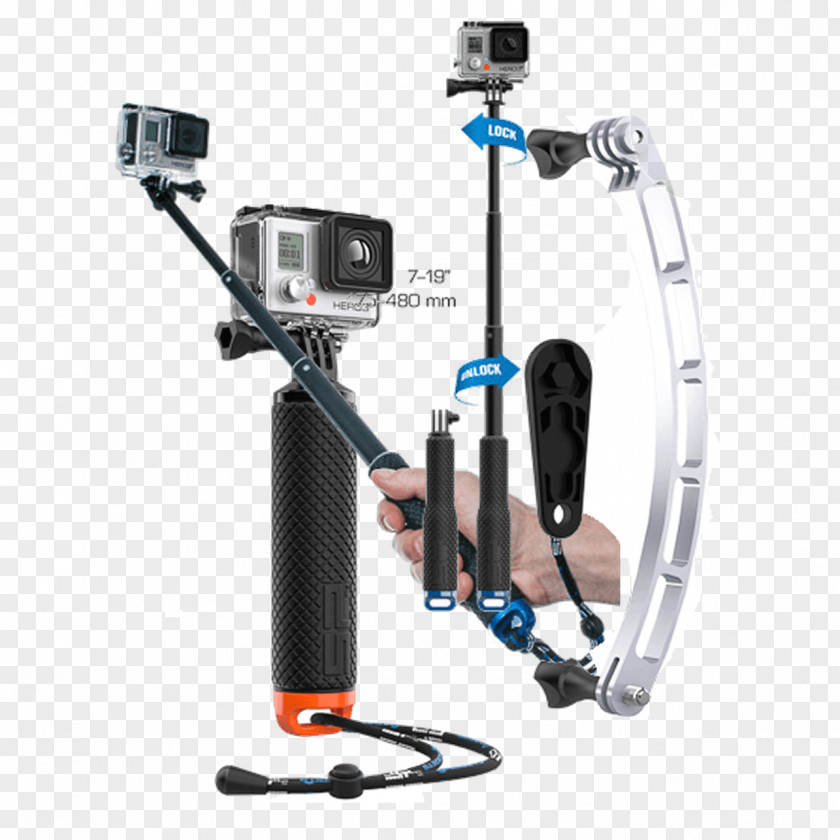 GoPro Action Camera Monopod Gadget PNG