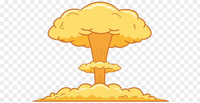 Mushroom Watercolor Cloud Nuclear Weapon Explosion Bomb PNG