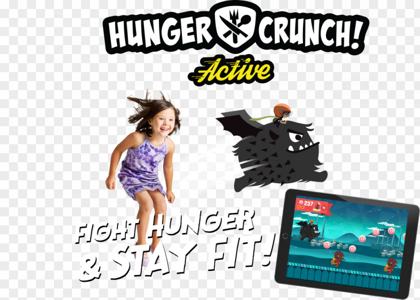 Real Clap Hunger Crunch Game Logo Brand Font PNG