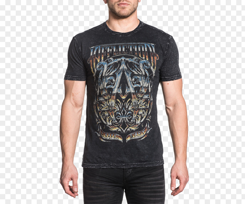 T-shirt Affliction Clothing Sleeve Top PNG