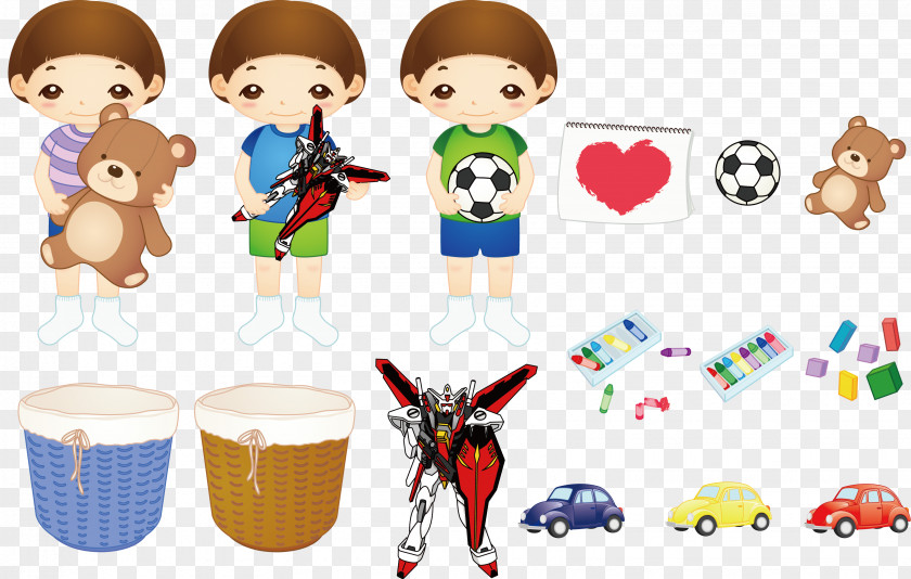 Three Children Child Toy Kodocha Cartoon PNG