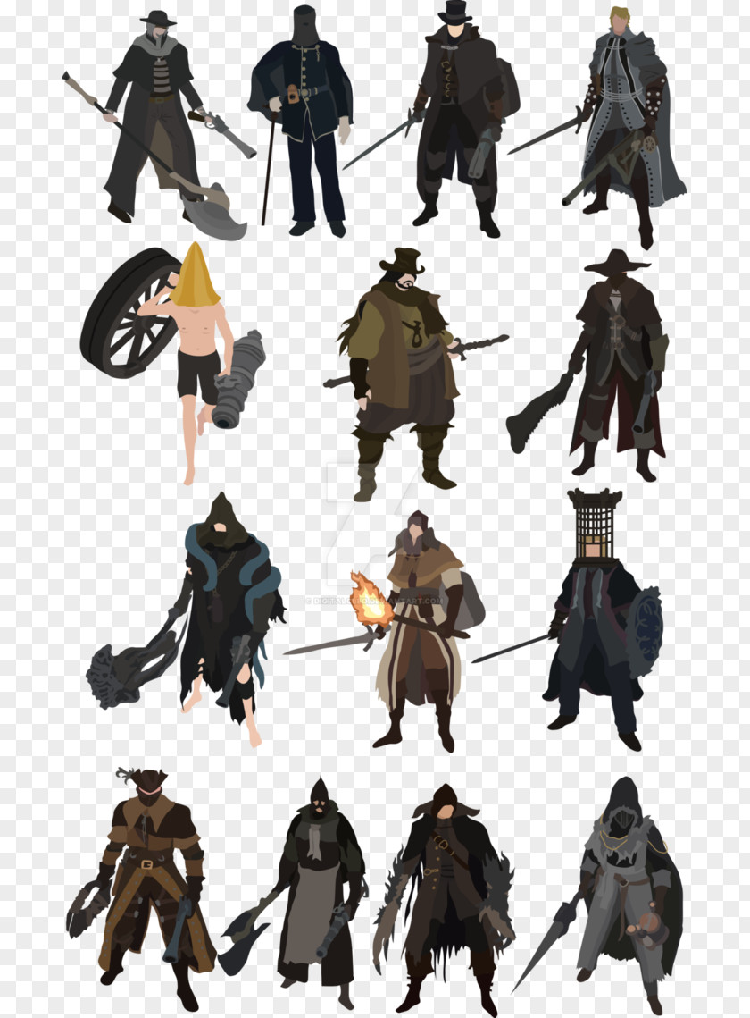 Bloodborne Bloodborne: The Old Hunters Concept Art Character Souls PNG