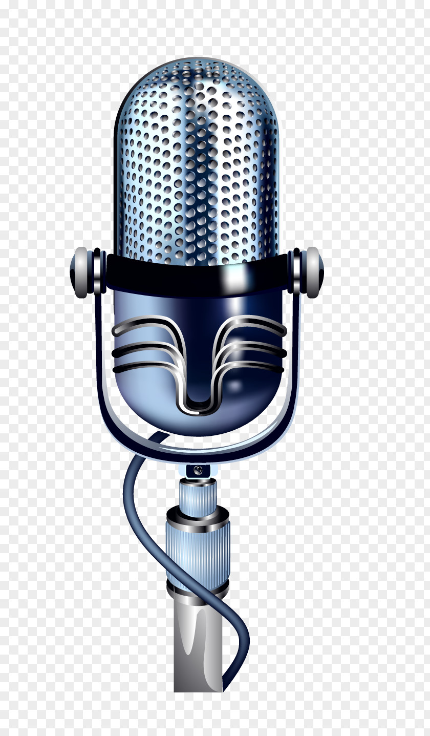 Microphone Music PNG Music, Dark blue microphone clipart PNG