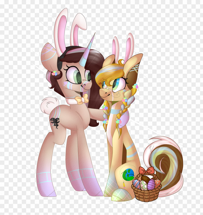 Horse Easter Bunny Figurine Mammal Doll PNG
