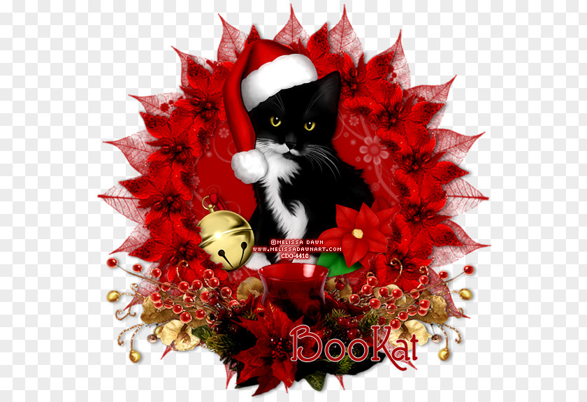 Kitten Whiskers Cat Christmas Ornament Day PNG