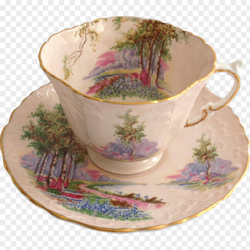 Plate Coffee Cup Saucer Porcelain Teacup PNG