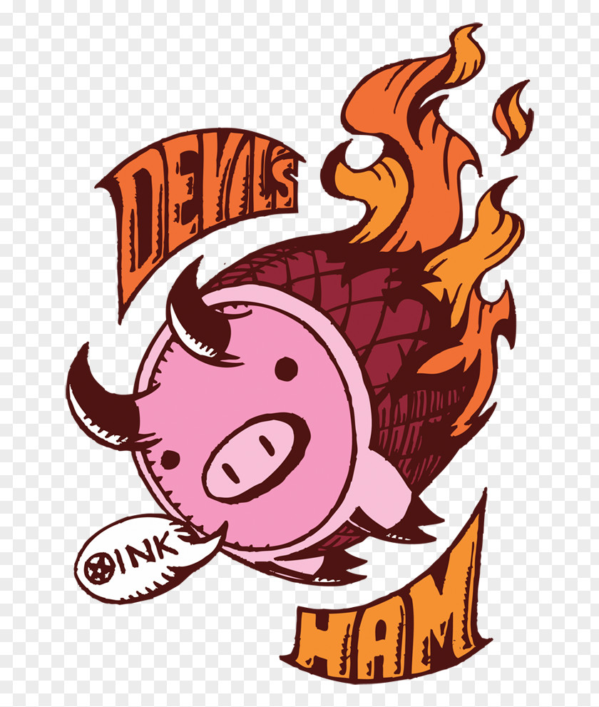 Devil Cartoon Pig Drawing PNG