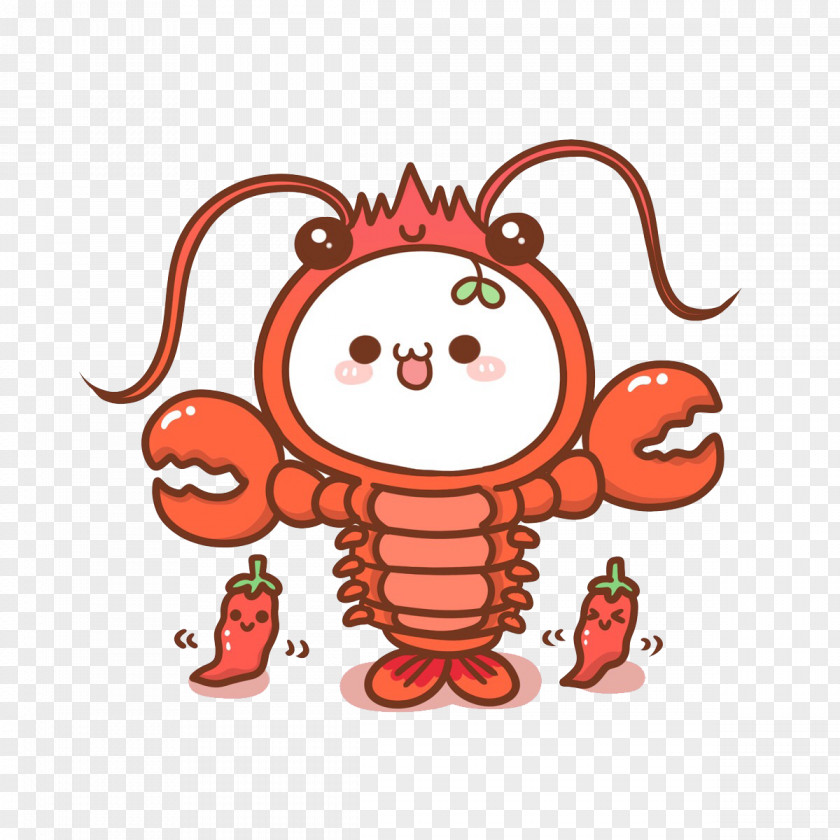 Lobster Tail With Chili Sauce China Emoji PNG
