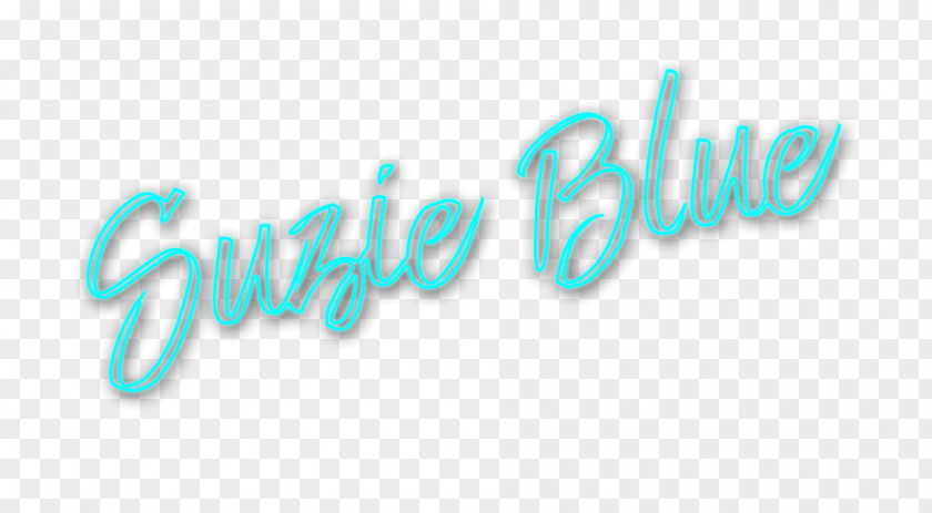 Neon Sign Blue Logo Teal PNG