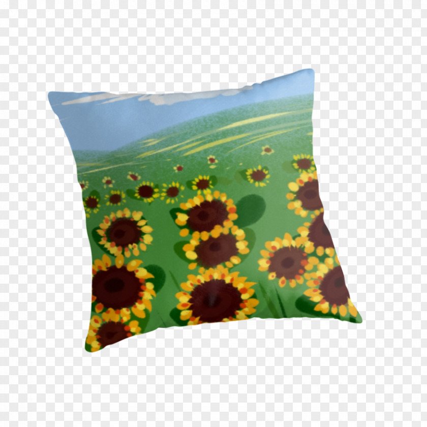 Sunflower Decorative Material Cushion Throw Pillows M PNG